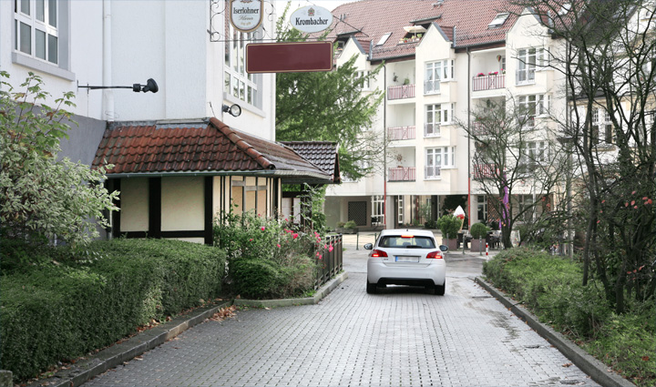 Straßenzufahrt der provisionsfreien Gastronomie-Immobilie Gesellschaft Harmonie Iserlohn